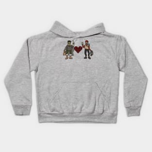 Buffalo Check Love Kids Hoodie